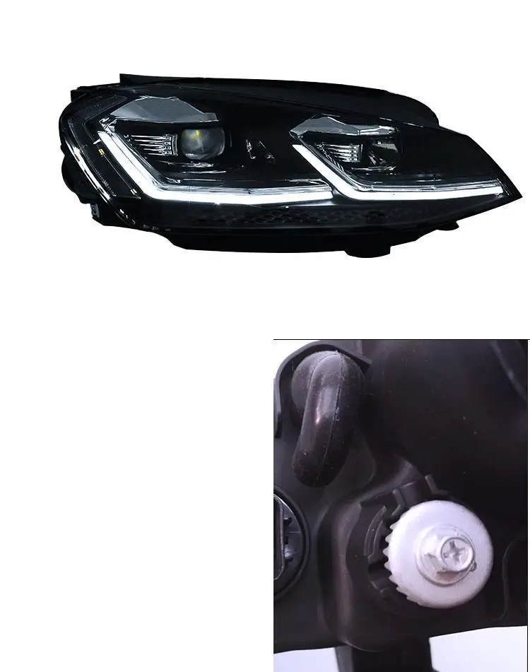 Led Para Авто дневные ходовые Боковые указатели поворота освещение автомобиля фары Задние фары 14 15 16 17 для Volkswagen Golf 7