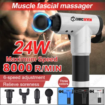 

High Speed Power Fitness Massager Muscle Build Vibration Fascial Guns Decompose Lactic Acid Relief Pain Relax Body Gym Vibrators
