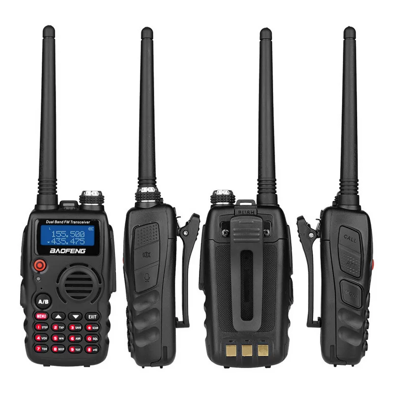 3 шт. BaoFeng-A52 двухдиапазонный 136-174/400-520 МГц FM Ham двухстороннее радио, приемопередатчик, профессиональная CB радиостанция рация