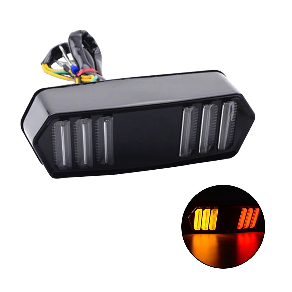

12V LED Motorcycle Rear Taillight Light Flash Tail Brake Turn Signals Running Stop Indicator Lamp Brake Light Lamp for Honda