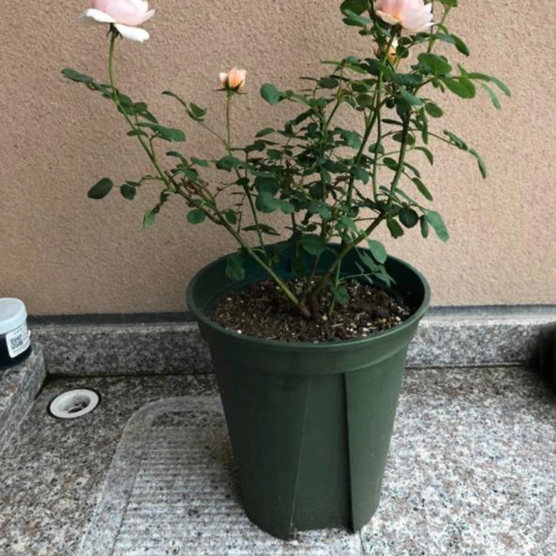 New Plastic Nursery Pots 12/15/18/21/24cm Garden Plant Flower Seedlings Home Garden Supplies