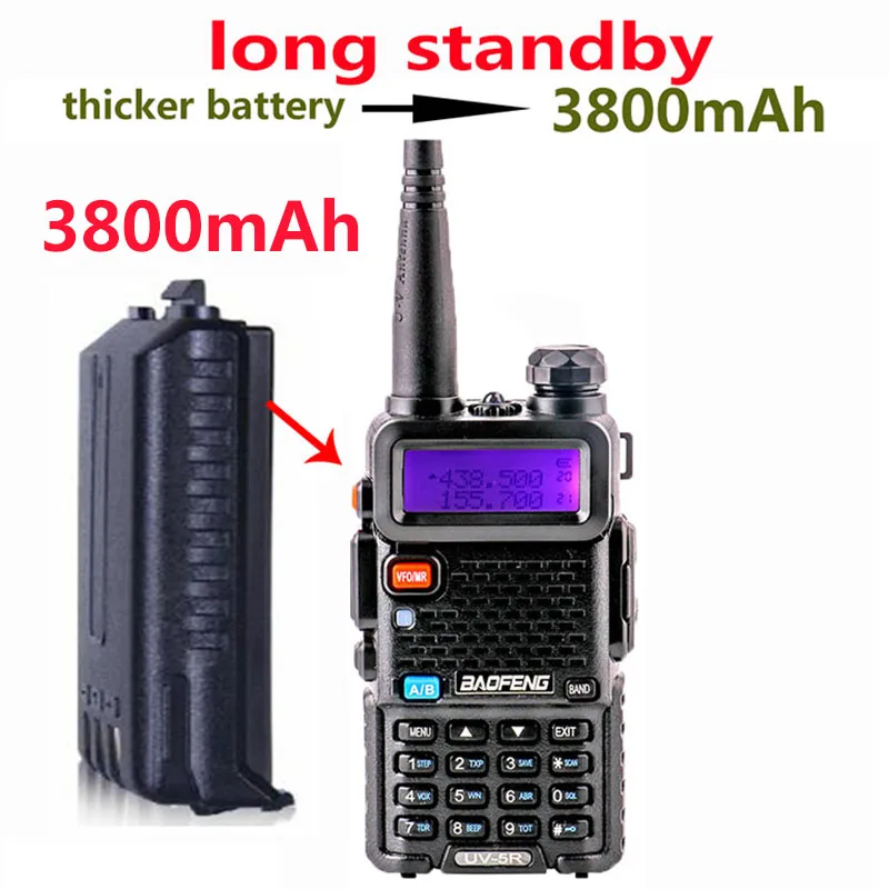 West Ham 400520mhz &136174mhz Walkie Talkie Long Range Baofeng Uv 5r