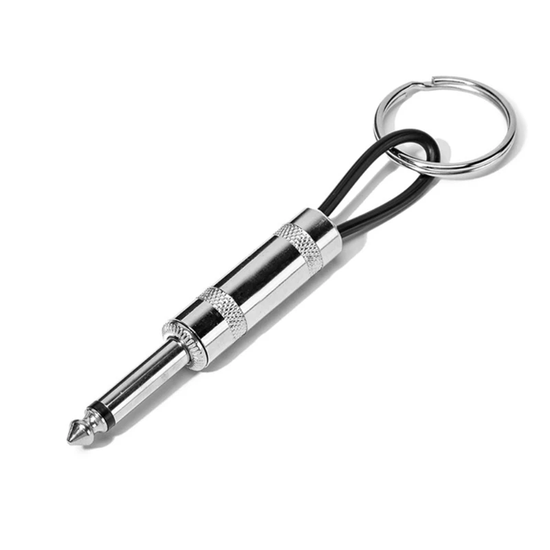 Key Storage Guitar Holder Accessory Plug Type Keychain Portable Stainless Steel Ring | Дом и сад