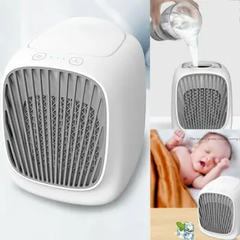 

USB Portable Mini Air Conditioner Cool Home Cooling Air Cooler Fan Humidifier Office Desktop Air Cooler