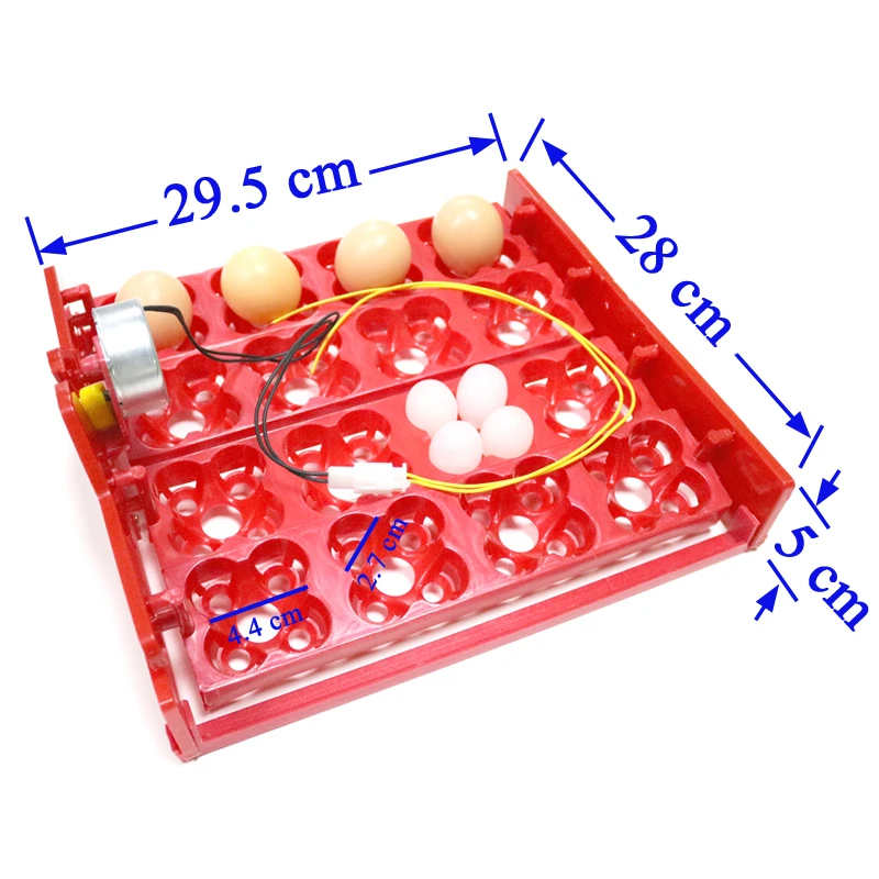 16 Chicken Eggs 64 Quail Eggs Parrot Eggs Egg Incubator Tray Applied Voltage Is 110v / 220v /12v Incubator Accessories