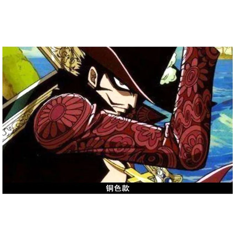 Аниме ONE PIECE Dracule Mihawk Косплей тот же пункт ожерелье подвеска открывающийся крест нож кожаный канат модные аксессуары Горячая Распродажа