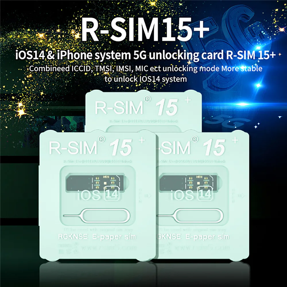 R-SIM15+ 5G Unlock Card Unlock 5G Signal for iOS14 for iPhone System