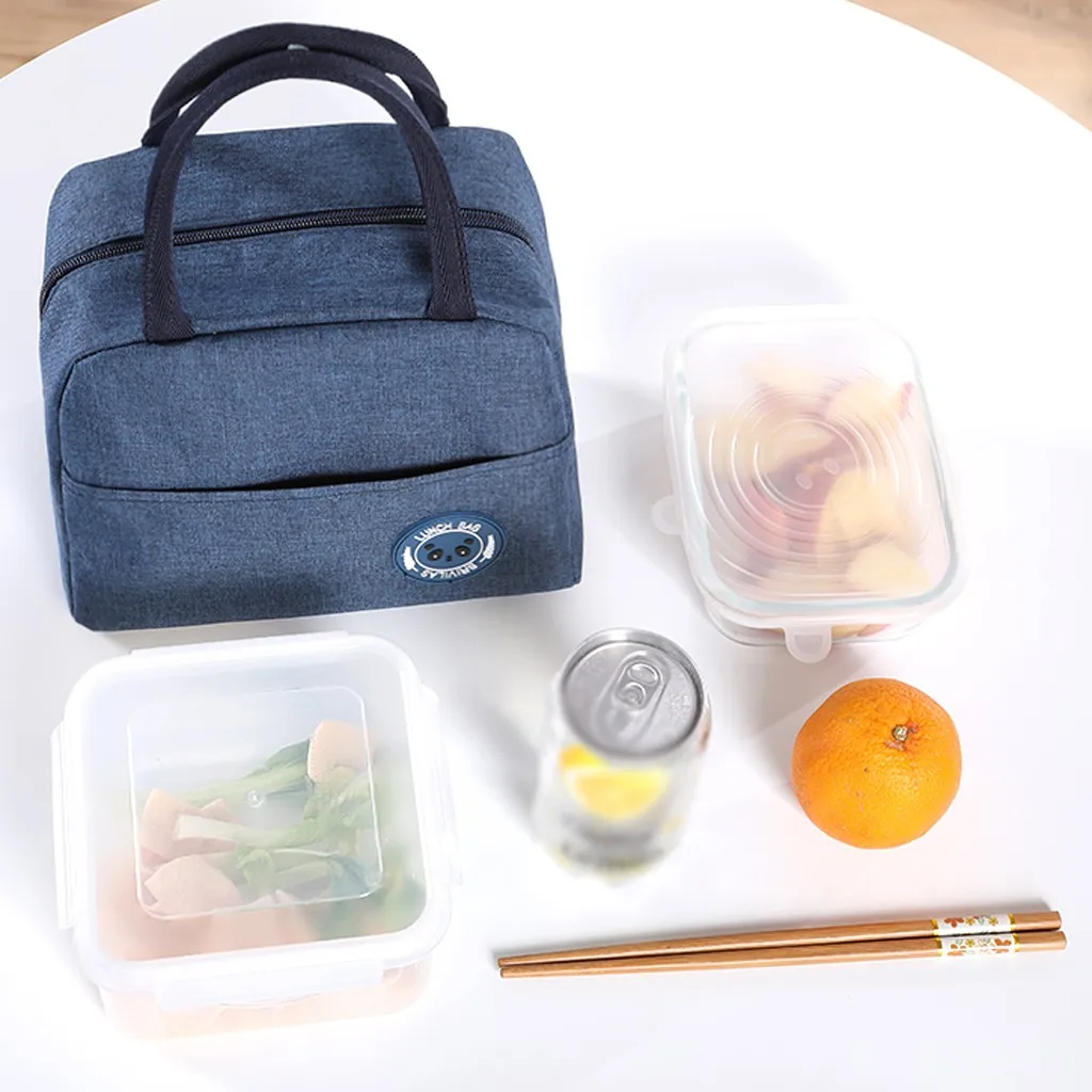 Портативный Ланч-мешок Термальный Открытый Модный ланч-контейнер школьные сумки для хранения еды большой емкости непромокаемый мешок