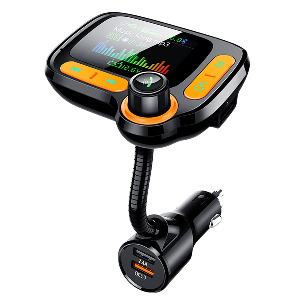 Автомобильный mp3 плеер модулятор Электроника двойной USB зарядное устройство музыка беспроводной Bluetooth ЖК-дисплей fm-передатчик аудио Hands Free медиа