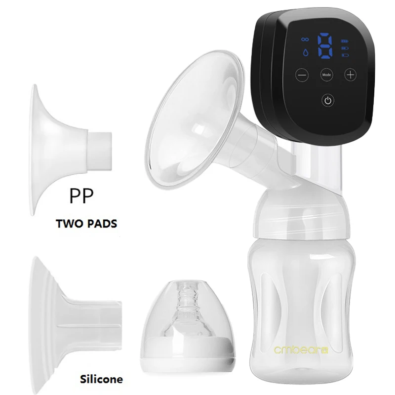 Electric breast pumps Cmbear All-in-on Intelligent LCD Display USB breast pump Baby Breastfeeding Painless Powerful Electric Breast Pump bottle single electric breast pump Electric breast pumps