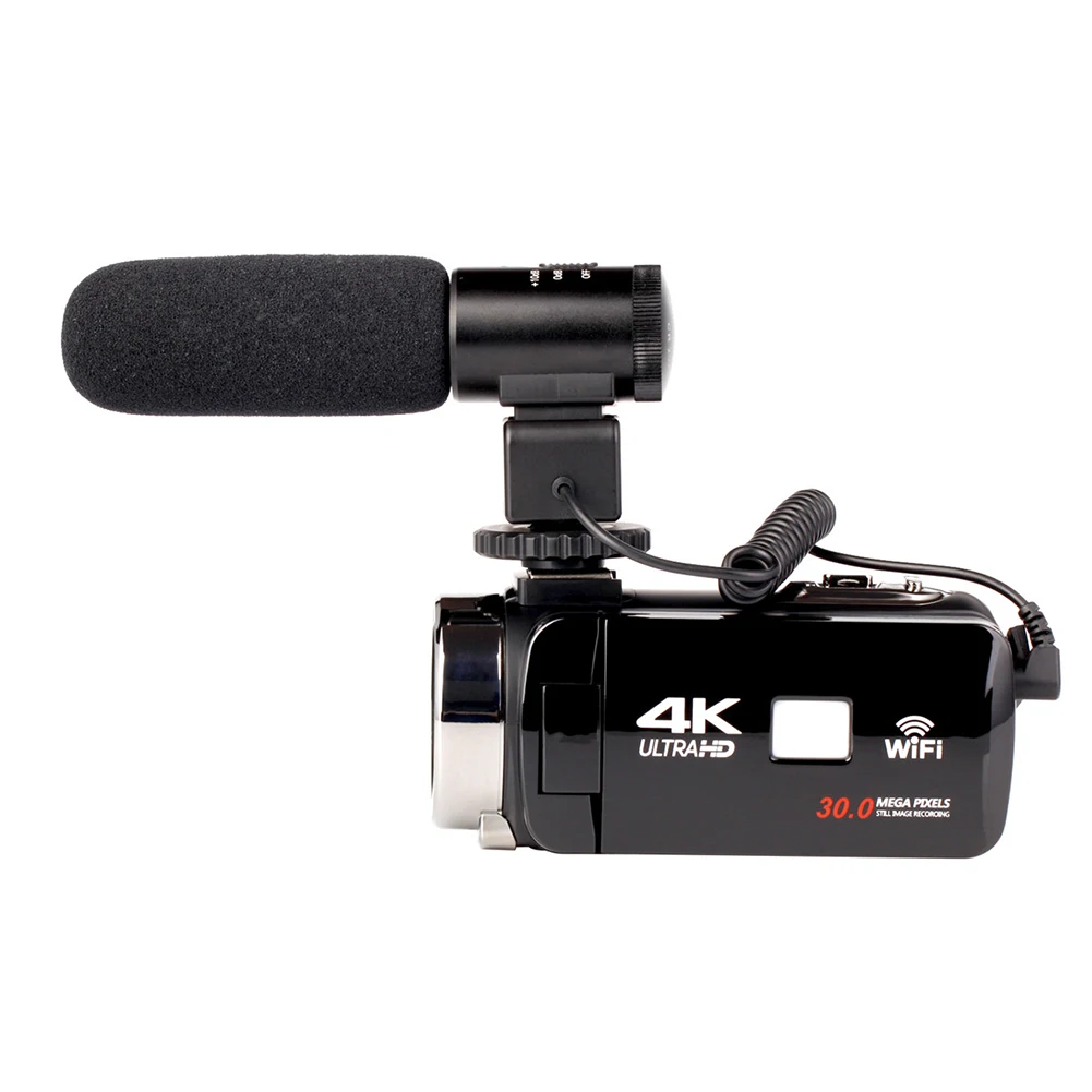 

4K WiFi Ultra HD 1080P Digital Video Camera Camcorder DV with Lens+Microphone AS99