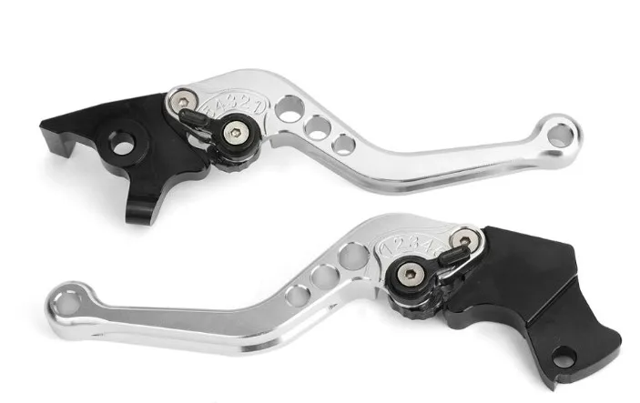 Silver Areyourshop для MODENAS PULSAR NS200 RS200 Тормозные сцепления алюминиевые рычаги левая и правая детали тормоза мотоцикла - Цвет: Silver
