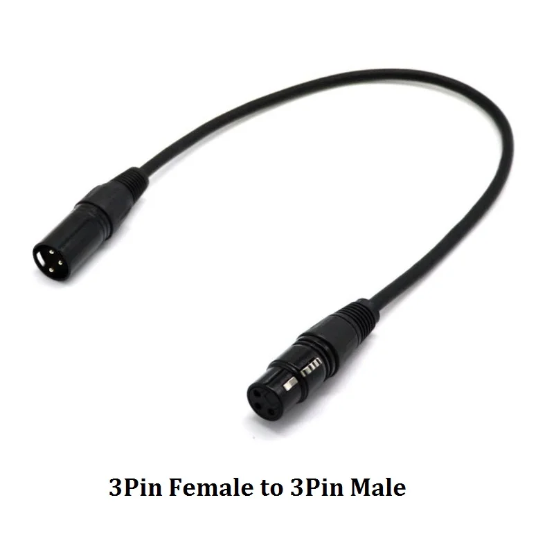 3Pin F to 3Pin M 3Pin XLR мужчин и женщин удлинитель провода передачи сигнала аудио адаптер Cannon кабель для микрофона микшер гитары - Цвет: 3Pin F to 3Pin M
