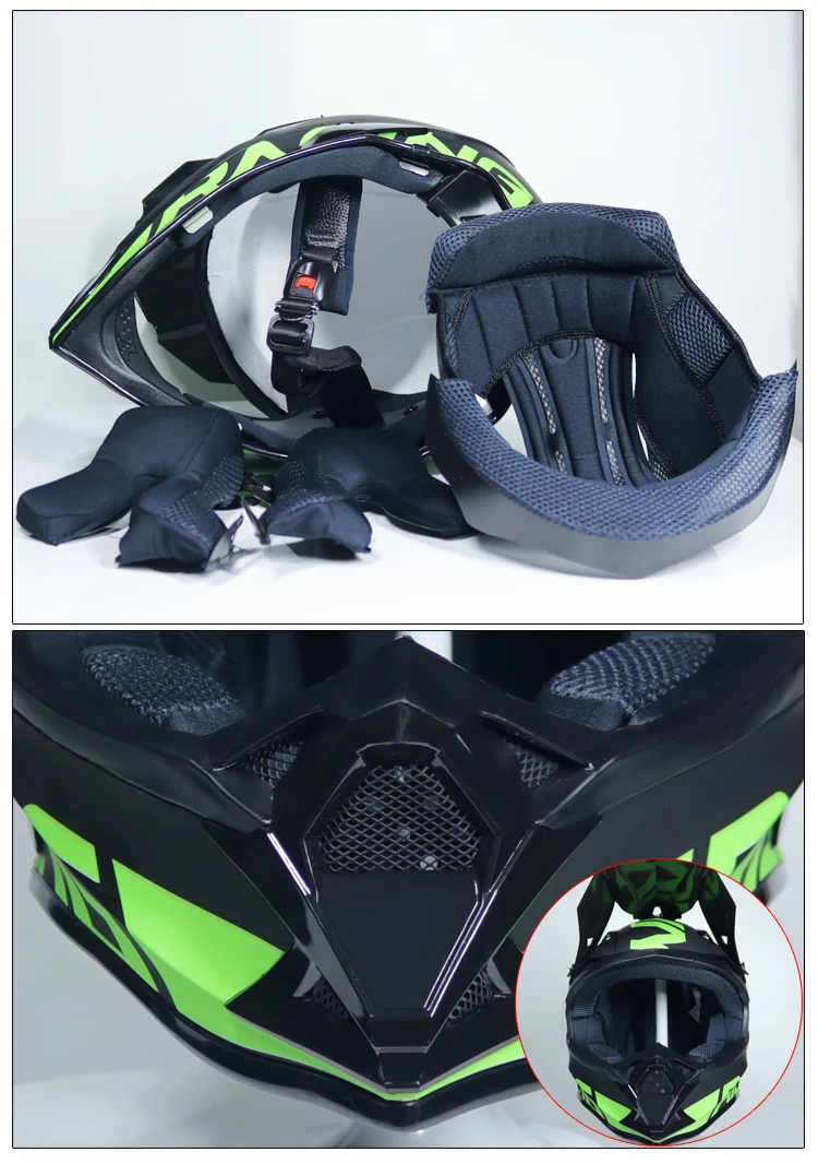 MSUEFKD мужские высокопрочные на открытом воздухе внедорожные мотоциклетные Moto Dirt Bike Racing набор шлемов гоночный шлем велосипедные перчатки