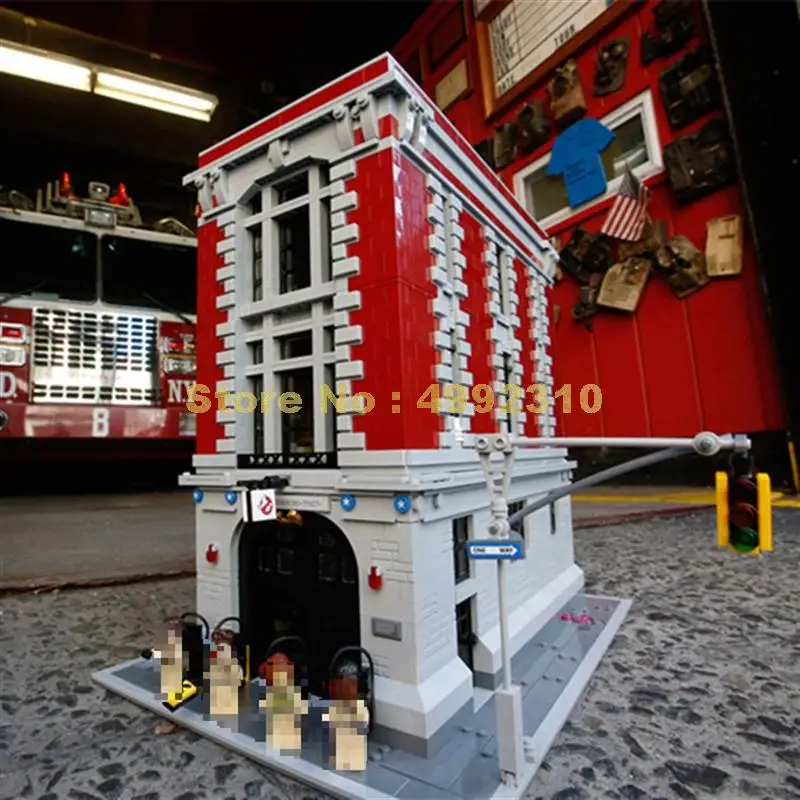 

4695pcs ghostbusters firehouse headquarters building block 75827 Bricks Toy