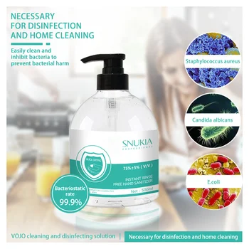 

75% Alcohol Hand Sanitizer Gel Hand Sterilization Anti-bacteria Anti-Virus Hand sanitizating Rinse Free 500ml
