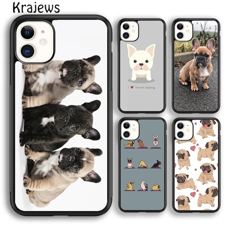 Симпатичный чехол для телефона с французским бульдогом и йогой iPhone 5s 6s 7 8 plus X XS XR 11