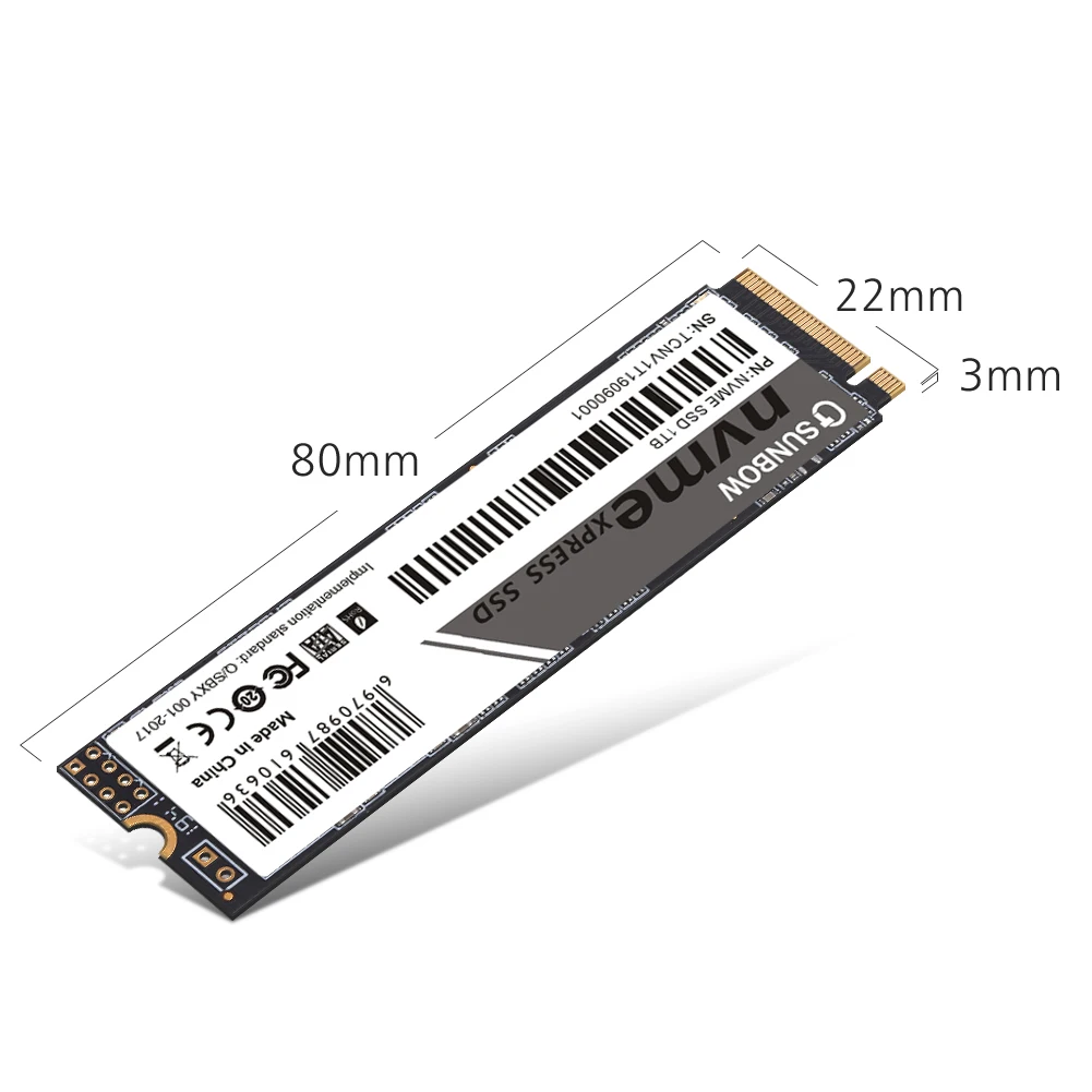 TCSunBow M.2 Pcie SSD 2280 Festplatte 128 256 512 1TB Interne SSD Für Laptop Mit Drei Jahre Garanti