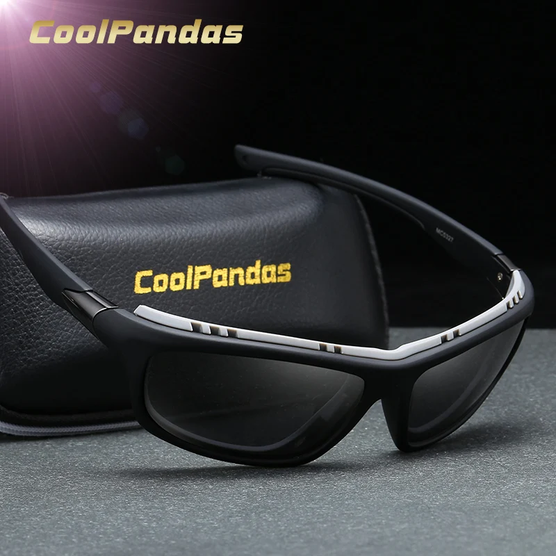 

CoolPandas Brand Design Sports Sunglasses Men Windproof Goggle Polarized Driving Sun Glasses Male Classice Retro Mirror Eyewear