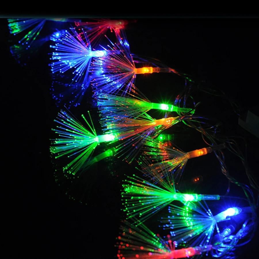 Гирлянда из 100 светодиодных оптических волокон 10 м|fairy string lights|twinkle lightsstring lights |