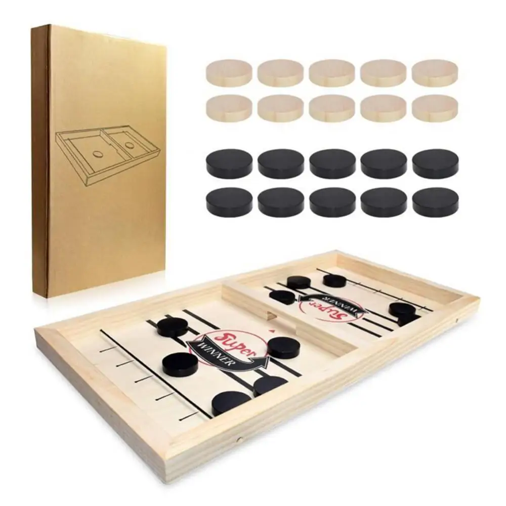 Family Sling Puck Board Game Desktop Battle 2 In 1 Ice Hockey Game Funny Winner Board Games For Adults Kids
