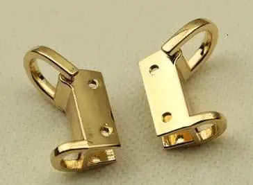 Металлический зажим ручной Diy конверт части D кольцо мешок сторона Аппаратные части о деятельности рифлёный поток - Цвет: short light gold