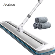 Joybos Large Flat Mop Self-contained Slide Microfiber Floor Mop Wet and Dry Mop For Cleaning Floors Home Cleaning Tools