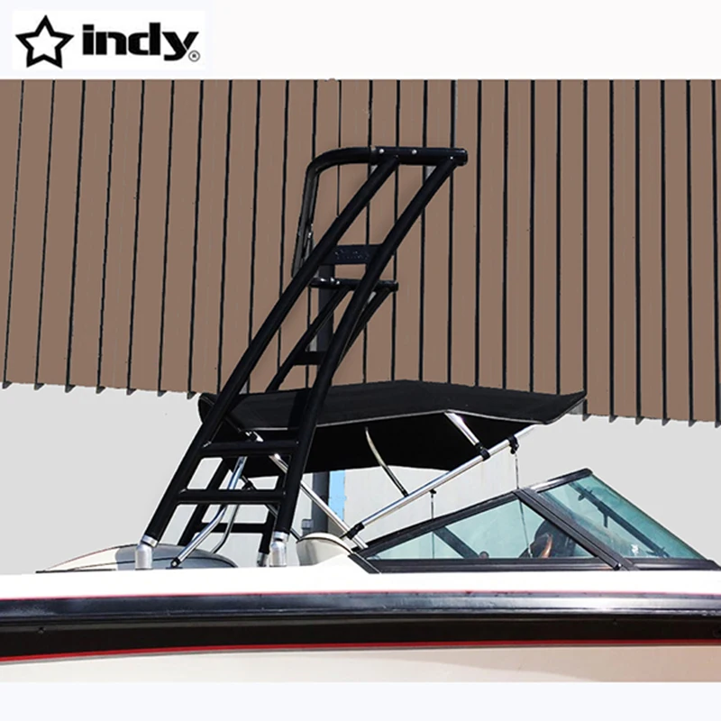 

Indy Max Forward-facing Boat Wakeboard Tower Black Coated, Fit for Ocean Environment