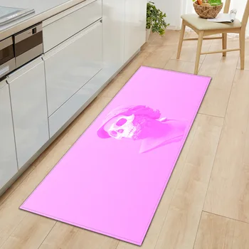 

Skull Bathroom Floor Mat Long Carpet Kitchen Anti-slip Area Rug for Living Room Absorbent Sofa Yoga Mat Party Mat