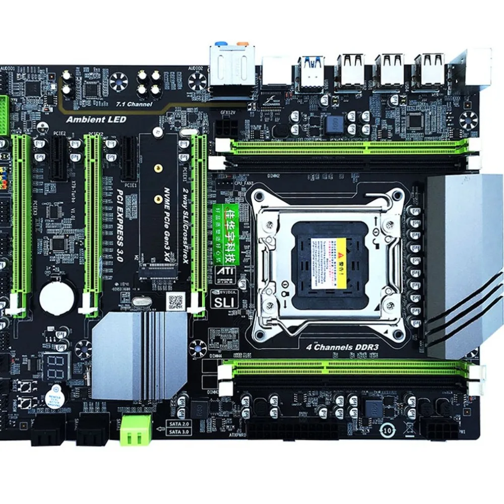 

X79T computer motherboard 2011 pin CPU four channel eight core 16G memory support M.2 E5-2680V2 motherboard B75