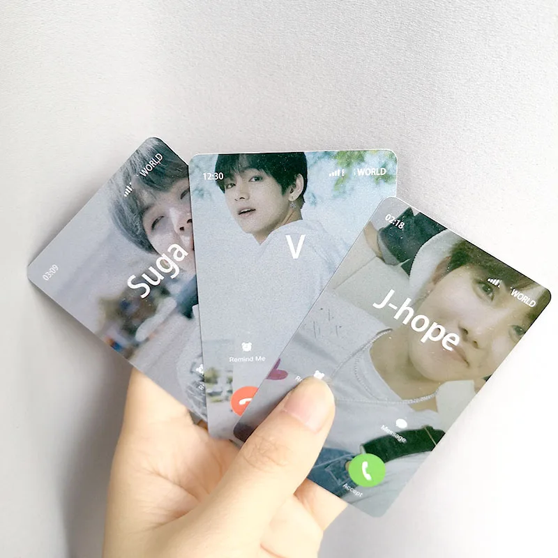 8 шт./компл. KPOP Bangtan для мальчиков креативная фотостудия карта для телефона карта для душа Persona Jimin JIN SUGA Rap Monster Boy с поклонниками Luv