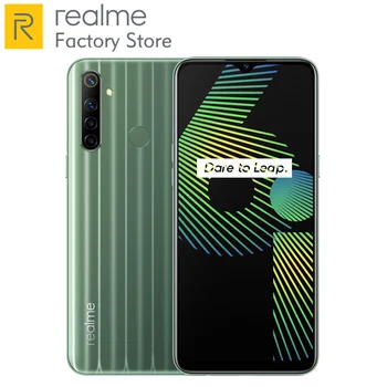 Перейти на Алиэкспресс и купить Realme 6i 6,5 дюймов мобильный телефон 4 Гб 128 ГБ 48MP мобильный телефон AI Quad Camera 5000 мАч батарея Helio G80 Восьмиядерный