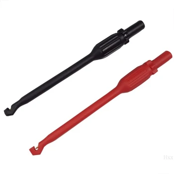 

2 Automotive Test Lead Kit Power Probe Clip Hook 4mm Banana Tool Puncture Wire Multimeter Test Stick