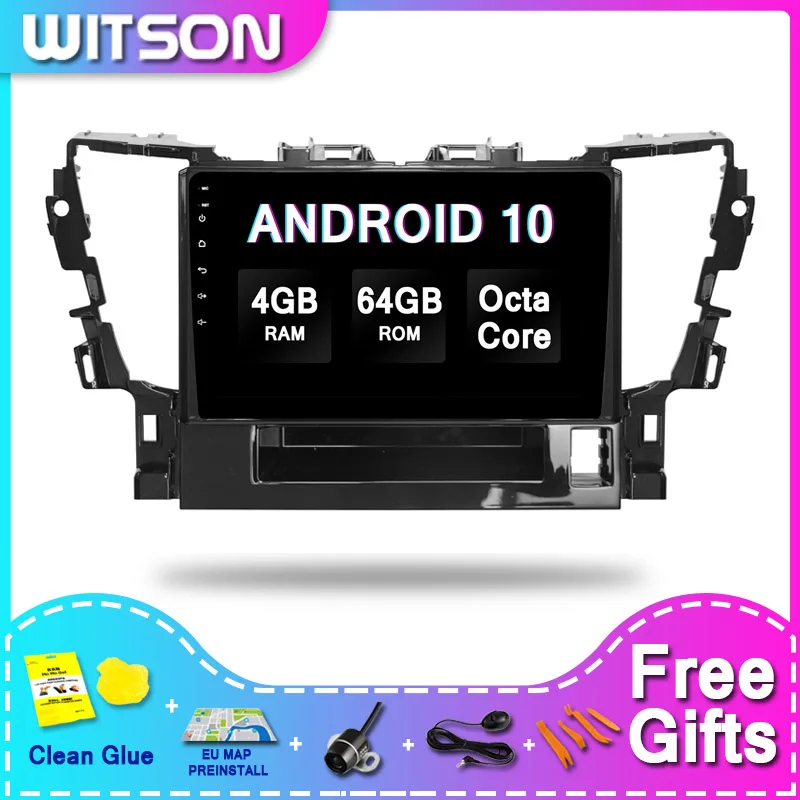 WITSON большой экран Android 10 indash автомобильный Dvd-плеер для TOYOTA ALPHARD 2015 4RAM 64ROM |