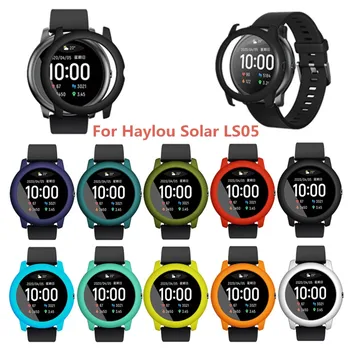 

Slim Colorful Frame PC Case Cover Protect Shell For XIAO MI Haylou-Solar LS05 Screen Protector Smart Watch Accessories