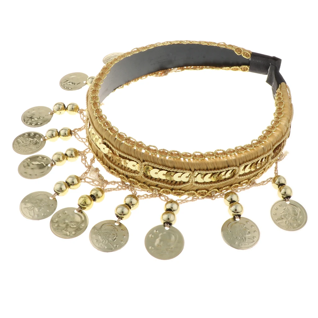 Belly Dance Headwear Headband Hair Jewelry for Women Dancer Dress Up