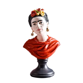 

[HHT] Retro Home Decor Portraits Bust Figurines Mini Gypsum Desk Decoration Resin Crafts Statue Sketch Practice Gifts