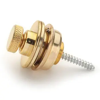 

2pcs Non-slip Guitar Strap Lock Guitar Belts Buckle Button Thread For Acoustic Electric Bass Guitar Strap Parts Accessories-gold