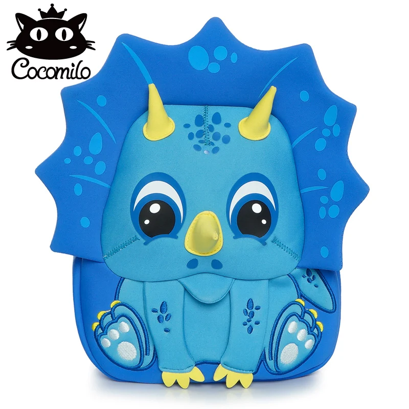 Cocomilo бренд 3D детская сумка с рисунком динозавра школьные ранцы для мальчиков девочек мультфильм рюкзаки Детский сад мультфильм рюкзак Mochila - Цвет: PCK3L-192