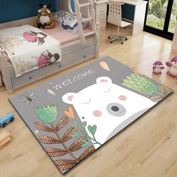 

BALLE Cartoon Carpets Soft 3D Rugs Anti-slip Mat Large Children's Room Rug Carpet for Living Room Bedroom Decor Home
