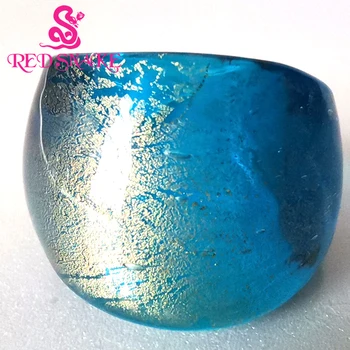

RED SNAKE Brand Fashion Ring Handmade Murano Glass Multifarious Rings RSMG0000#355