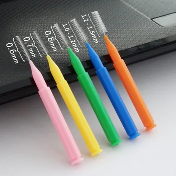 

60Pcs 0.6-1.5mm Interdental Brushes Health Care Tooth Push-Pull Removes Food And Plaque Better Teeth Oral Hygiene Tool