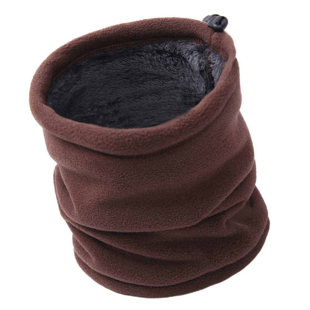 coffee Многофункциональный Зимний шарф толстый теплый флис шеи теплые шарфы-Снуды мужские и женские Cachecol feminino Bufanda шарф~ 3 - Цвет: coffee
