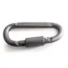 4Pcs/lot alloy carabiner climbing 8cm locking type d quickdraw carabiner buckle buckle hanging aluminum nut backpack buckle YJN ► Photo 2/6