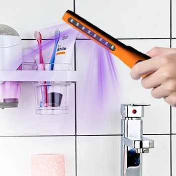 

USB Rechargeable UV Disinfection Lamp Home Handheld Disinfection Stick LED Light Kitchen Bedroom Hospital 110V 220V