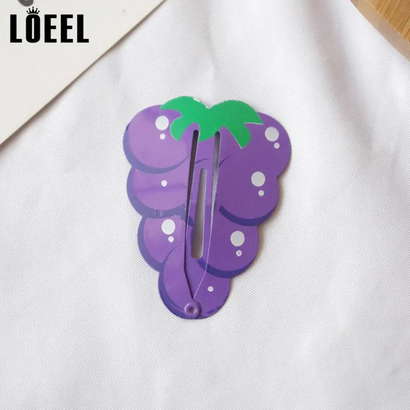 New Kids Hair Accessories 2-6Pcs/Set Painted Printing Fruit Hair Clips Headwear Set Cute Avocado Hairpins Headdress For Girls