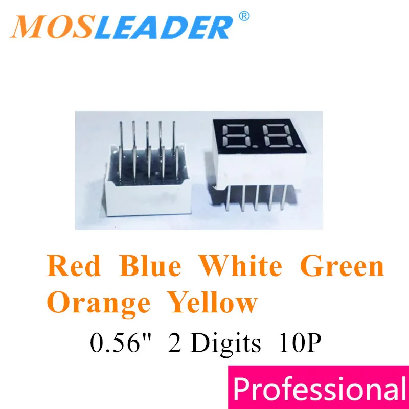 Mosleader 100 шт. 0 56 дюйма 2 знака 10P красный синий белый зеленый оранжевый желтый