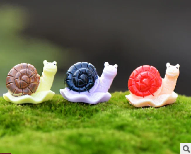 Résine Miniature Fée Jardin Micro Paysage Bonsaï Pot Décor Escargot
