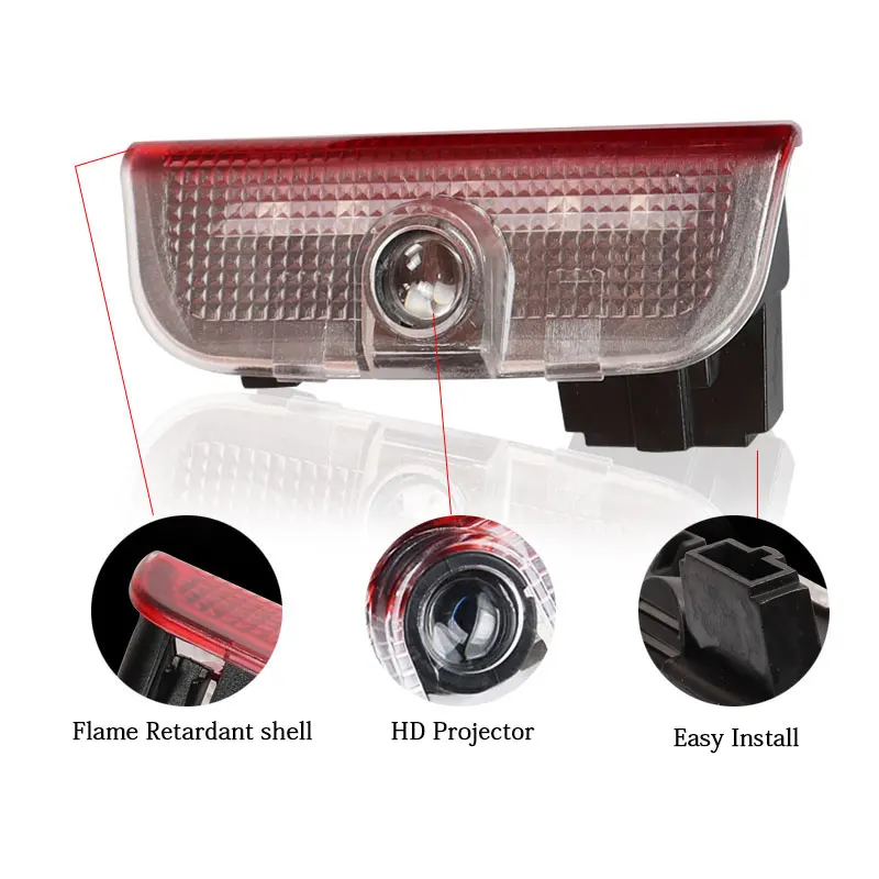 

2X For Volkswagen VW Golf 5 6 7 Jetta MK5 MK6 MK7 Tiguan Passat B6 B7 CC Sharan Car LED Logo Light Door Projector Welcome Lights