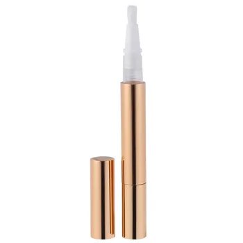 

5pcs 3m Bright Gold Empty Nail Polish Pens Lip Gloss Tube Cosmetic Applicators Container Liquid Foundation Bottle